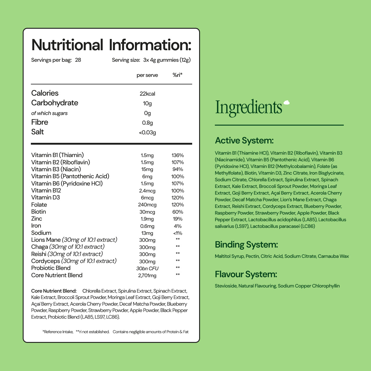 Cloud Daily Greens Gummies